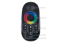 Controler radio (RF) 18A 216W pentru benzi LED RGB - Negru
