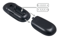 Controler radio (RF) 18A 216W pentru benzi LED RGB - Negru