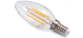 Bec LED E14 6W Filament - Alb cald (2700K)