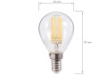 Bec LED E14 6W Filament - Alb Cald (2700K)