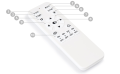 Lampă de tavan - perete LED GX Virgo 77W - Negru - Multialb (3000-6000K) + telecomandă