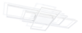 Lampă de tavan - perete LED Ret "L" 130W - Alb - 3 în 1 (3000-6000K) Multialb