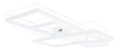 Lampă de tavan - perete LED Ret "L" 130W - Alb - 3 în 1 (3000-6000K) Multialb