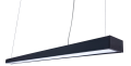 Lampă tavan suspendată LED Linea 40W - Negru - Alb neutru (4500K)