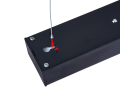 Lampă tavan suspendată LED Linea 40W - Negru - Alb neutru (4500K)
