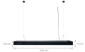 Lampă tavan suspendată LED Enea (OK) 50W - Negru - Alb neutru (4500K)