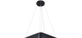 Lampă tavan suspendată LED Qnea V1 72W - Negru - Alb neutru (4500K)