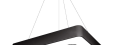 Lampă tavan suspendată LED Qnea V2 72W - Negru - Alb neutru (4500K)