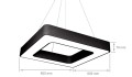 Lampă tavan suspendată LED Qnea V2 72W - Negru - Alb neutru (4500K)