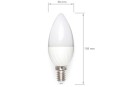 Bec LED E14 8W C37 - Alb rece (6000K)