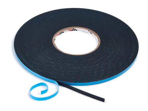 Bandă adezivă dublu adezivă din spumă 6mm x 25mb - Neagră