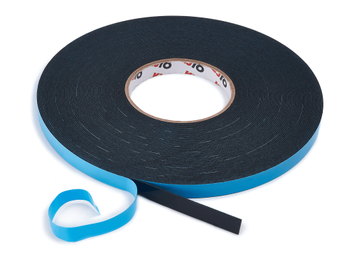 Bandă adezivă dublu adezivă din spumă 12mm x 25mb - Neagră