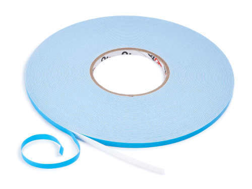 Bandă adezivă dublu adezivă din spumă 6mm x 25mb - Albă