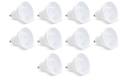 Set 10 Bec LED GU10 5W - Alb cald (3000K)