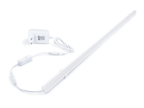 Corp de iluminat sub dulap de colț LED - Maja 12W 100cm cu sursă de alimentare albă - Alb - Alb neutru (4500K)