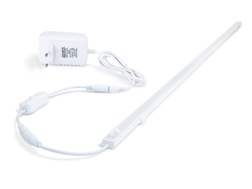 Corp de iluminat sub dulap cu senzor de mișcare LED - Maja 12W 100cm cu sursă de alimentare albă - Alb - Alb neutru (4500K)