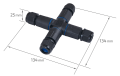 Conector cablu ermetic CNP3742_3P IP68 3x 0.3-2.5mm²