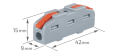 Conector rapid CMK-401 - 2x 0.08 la 2.5 (4.0) mm2 - 50 de bucăți.