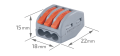 CMK-413 conector rapid - 3x 0,08 până la 2,5 (4,0) mm2 - 50 buc. 