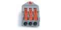 Conector rapid CMK_21_3 - 4x 0.08 până la 2.5 (4.0) mm2 - 25 buc