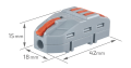 Conector rapid CMK_21_3 - 4x 0.08 până la 2.5 (4.0) mm2 - 25 buc