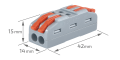Conector rapid CMK_422 - 2x 0.08 până la 2.5 (4.0) mm2 - 25 buc