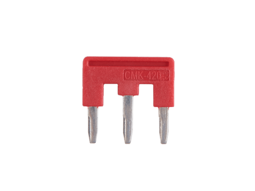 Set: Conector tip punte cu 3 căi CMK-420-3 pentru șină DIN - 50 buc