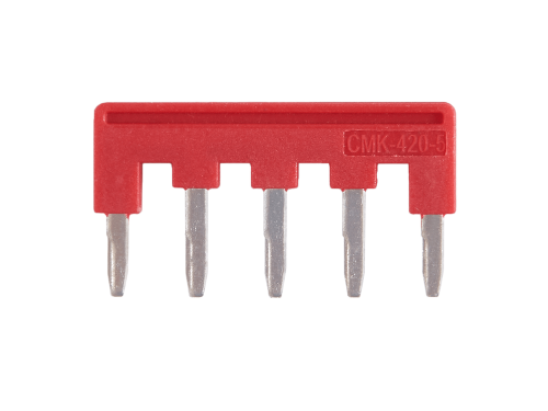 Set: Conector tip punte cu 5 căi CMK-420-5 pentru șină DIN - 25 buc