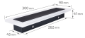 Lampă de fațadă - aplica de grădină - corp de iluminat exterior LED Durango 9W 30cm - Alb neutru (4500K)