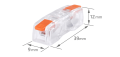Set: Conector rapid tip Koloreno CMK-651 - 2x 0.2 până la 4.0 mm² - 25 buc