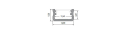 Profil de aluminiu A pentru benzile LED - Inox - 2m