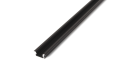 Profil de aluminiu B pentru benzile LED - Negru - 1m