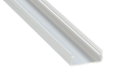 Profil de aluminiu DUAL pentru benzile LED - Argintiu brut - 2m