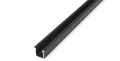 Profil de aluminiu G pentru benzile LED - Negru - 1m