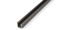 Profil de aluminiu G pentru benzile LED - Inox - 1m