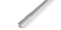 Profil de aluminiu G pentru benzile LED - Argintiu brut - 2m