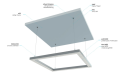 Profil de aluminiu Iledo pentru benzi LED - Argintiu Brut - 1m