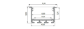 Profil de aluminiu Inso pentru benzile LED - Alb - 2m