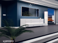 Profil de aluminiu INSO pentru benzile LED - Argintiu brut - 1m