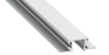 Profil de aluminiu MONO pentru benzile LED - Argintiu anodizat - 2m