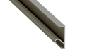 Profil de aluminiu Q18 pentru benzi LED - Inox - 2m