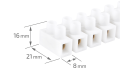 Conector cu 12 căi - bară de conexiune prin pasaj - 10mm 10A - 10 buc
