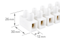 Conector cu 12 căi - bară de conexiune prin pasaj - 25mm 60A