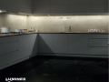 Profil de aluminiu Reto pentru benzile LED - Argintiu brut- 2m