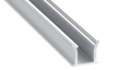Profil de aluminiu RUNO pentru benzile LED - Argintiu anodizat - 2m