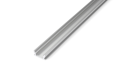 Profil de aluminiu Terra pentru benzile LED - Argintiu anodizat - 1m