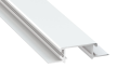 Profil de aluminiu ZATI pentru benzile LED - Alb - 2m