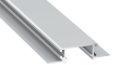 Profil de aluminiu ZATI pentru benzile LED - Argintiu anodizat - 1m