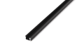 Profil de aluminiu X pentru benzile LED - Negru - 1m
