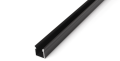 Profil de aluminiu Y pentru benzile LED - Negru - 1m